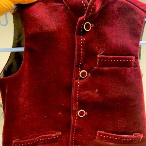 COPY - Velvet waistcoats for boys age for 7years